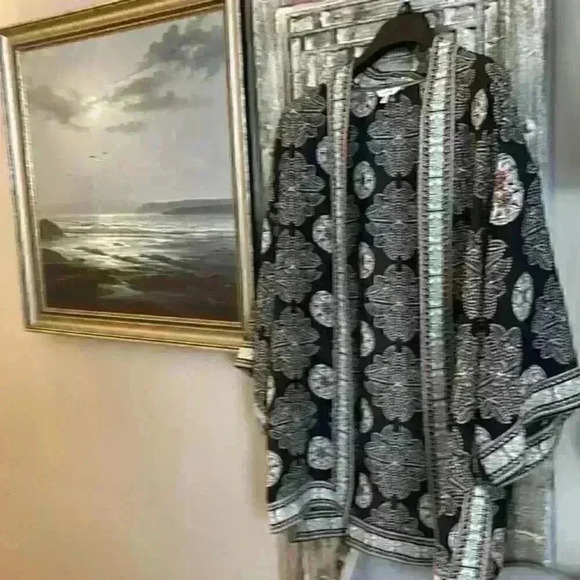 Max  Studio New‎ Kimono jacket medium boho 🌸🌻🌷 - Picture 3 of 4